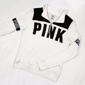 Pink Victoria’s Secret Quarter Zip Sweater